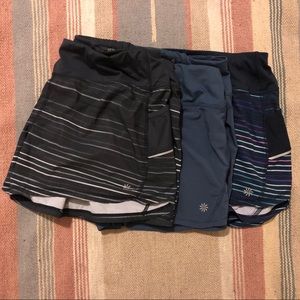 Athleta Ready Set Shorts Bundle of 3, Large